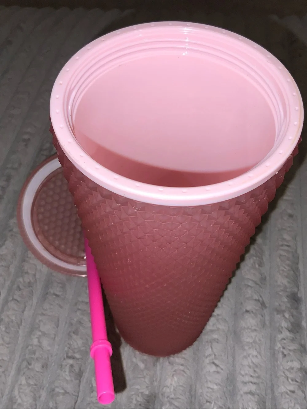 Starbucks matte pink